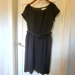 Classic Black Belted Dress